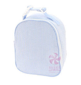 Mint Gumdrop Light Blue Seersucker