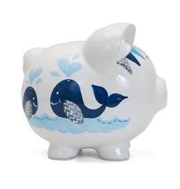 Child to Cherish Blue Whale Pig Bank