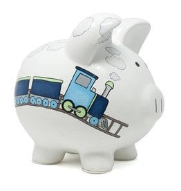 Child to Cherish Box Car Train Bank