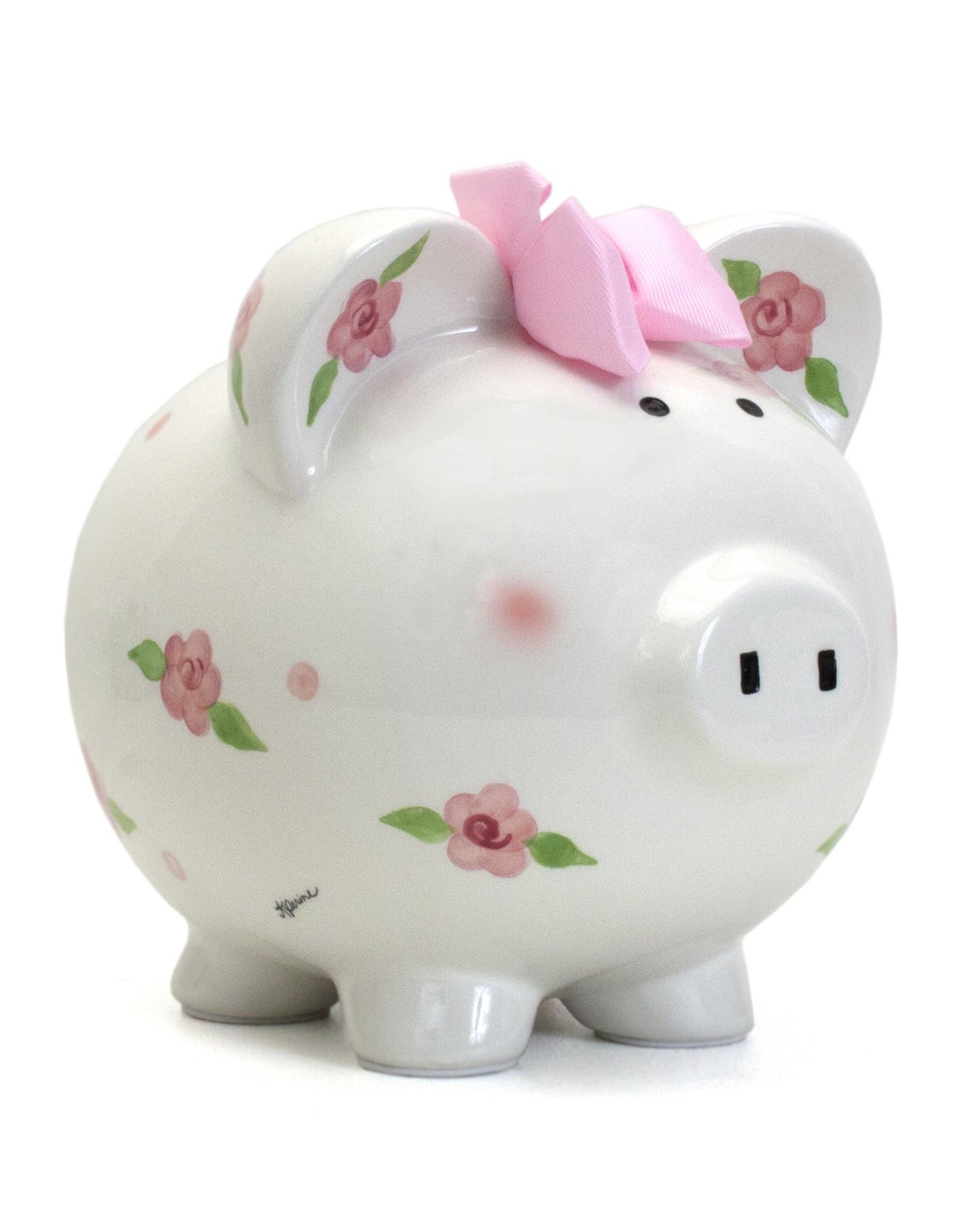 Child to Cherish Posies & Polka Dots Bank