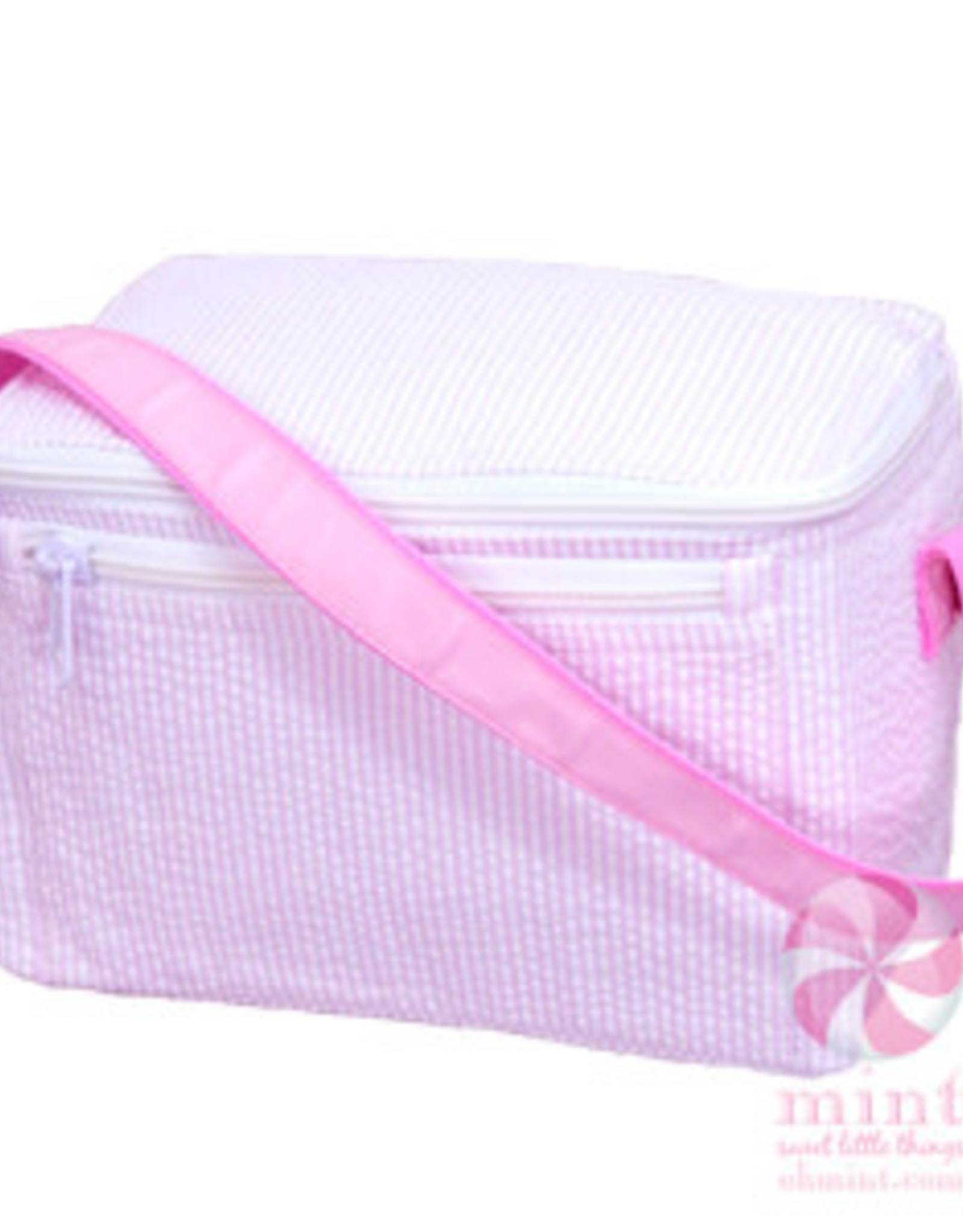 Mint Lunch Box Light Pink Seersucker