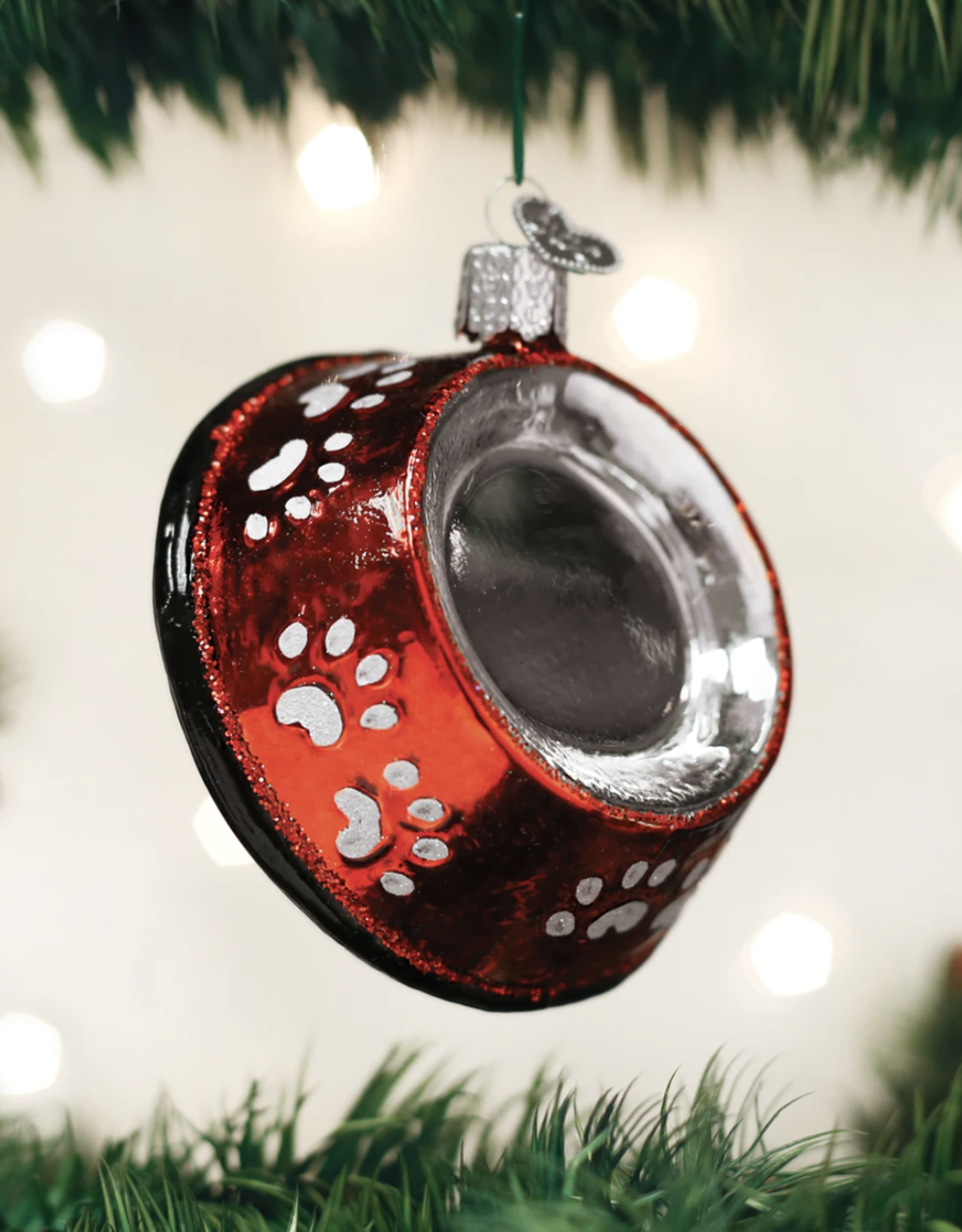 Old World Christmas Dog Bowl Ornament