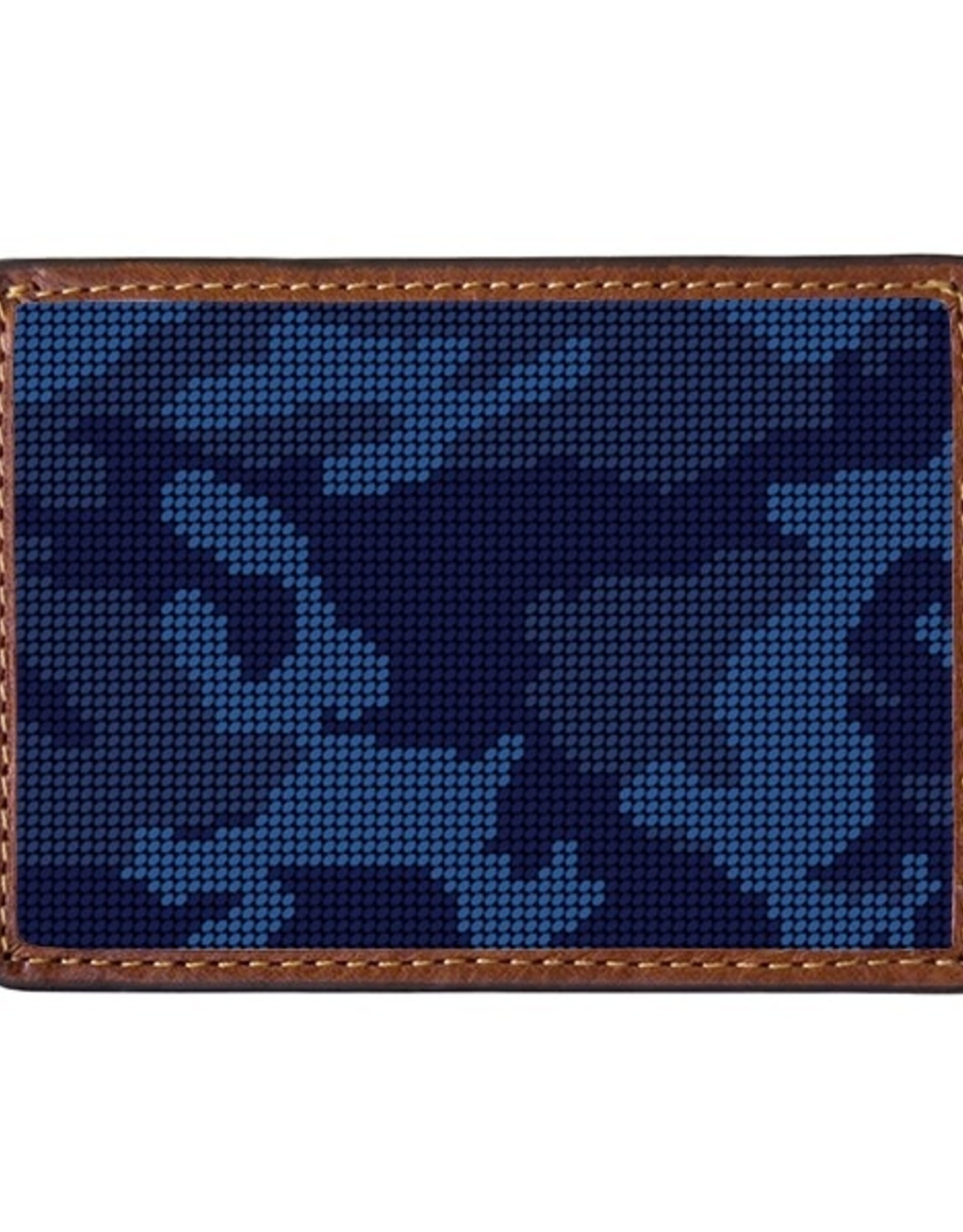 Smather's & Branson Card Wallet Navy Camo xx