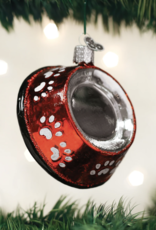Old World Christmas Dog Bowl Ornament Old World Christmas Dog Bowl Ornament