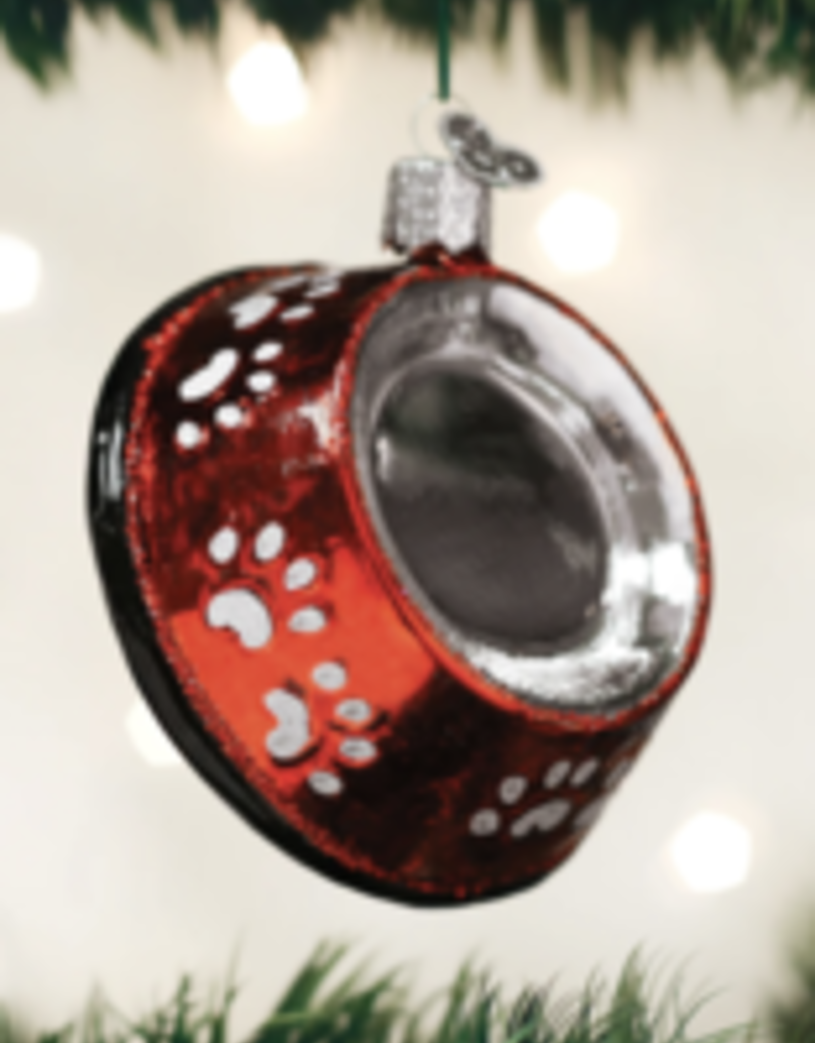 Old World Christmas Dog Bowl Ornament