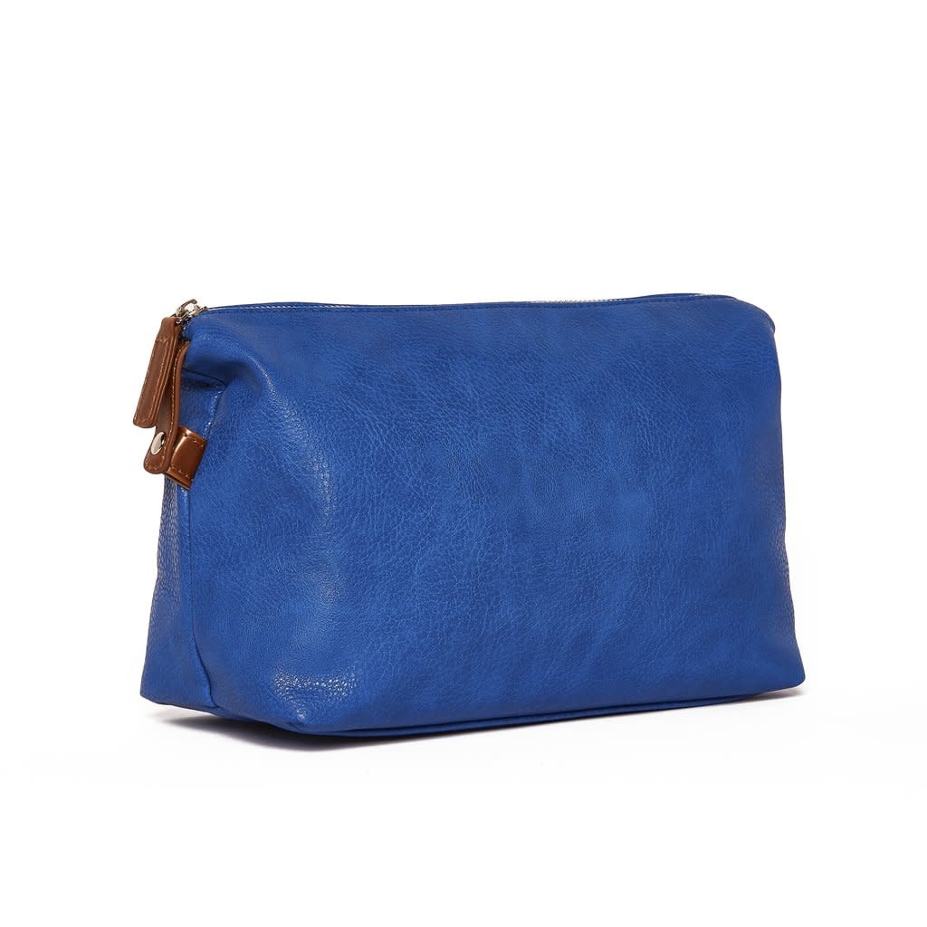 Royal Blue Leather Toiletry