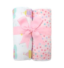 Three Marthas Set of 2 Princess Burp Cloths xx