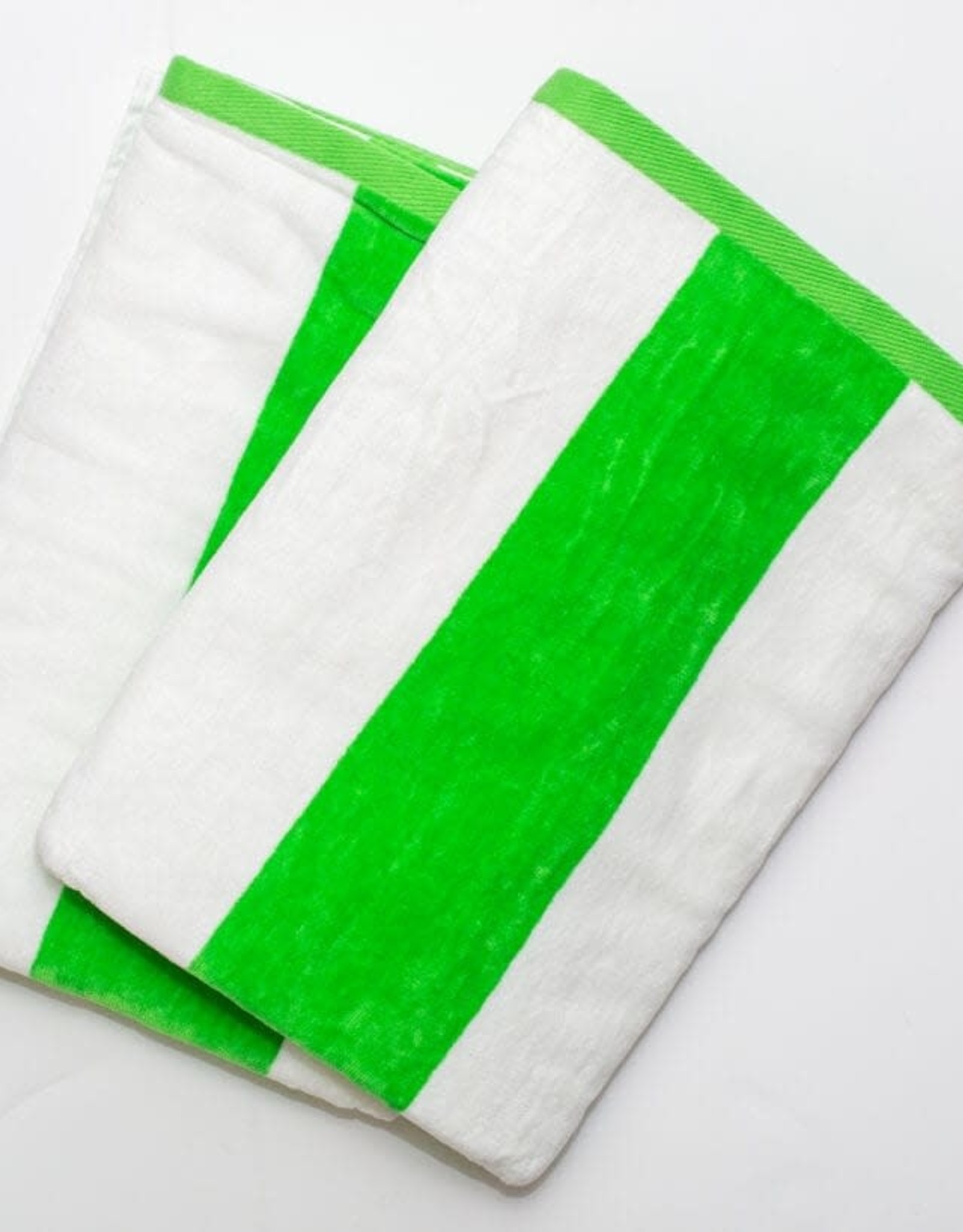 Beach Towel Lime Stripe
