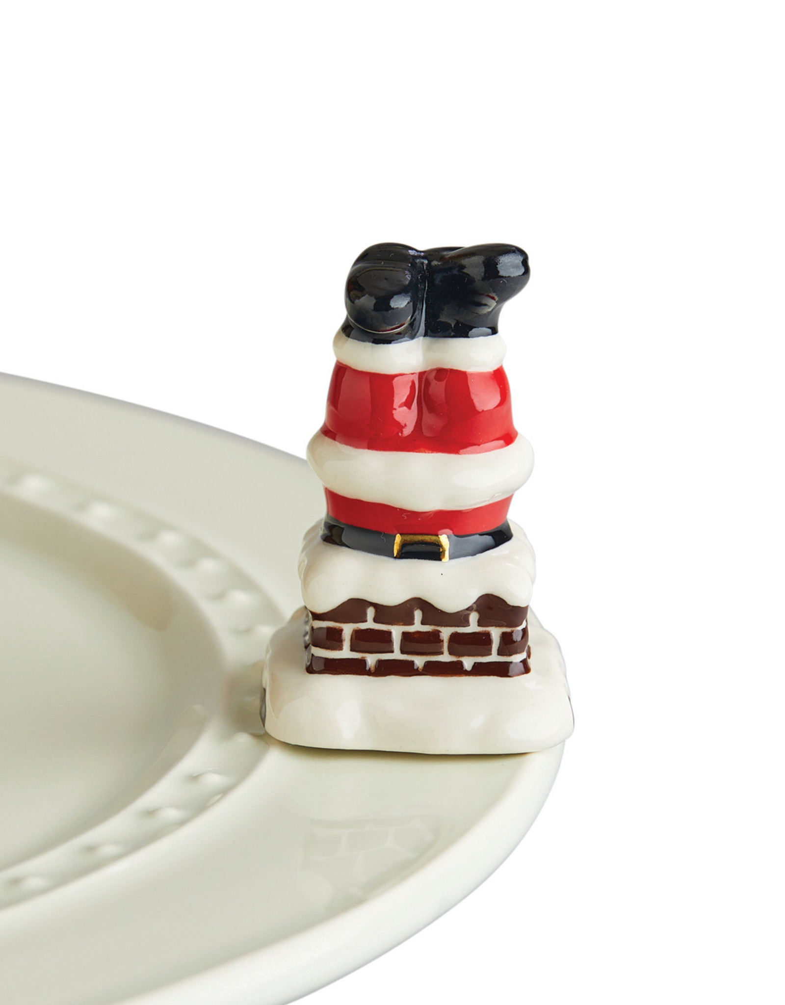 Nora Fleming Mini Down the Chimney Santa Legs