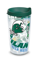 Tervis Tumbler 16oz/lid Tulane All Over