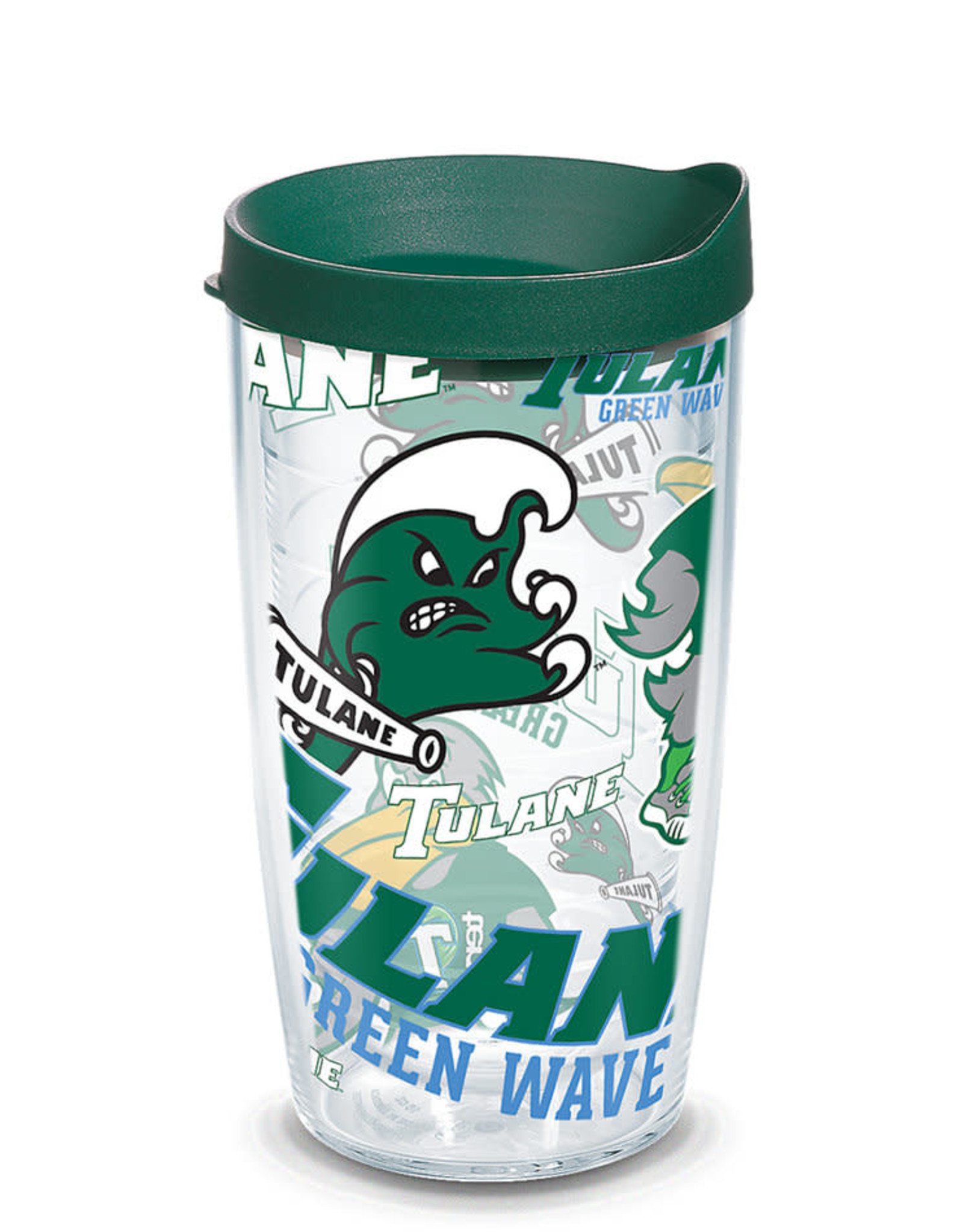 Tervis Tumbler 16oz/lid Tulane All Over