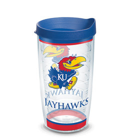 Tervis Tumbler 16oz/lid Kansas Univ Jayhawks