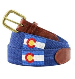 Chicago Cubs W Flag Needlepoint Belt