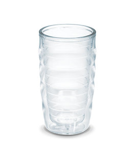 Tervis Tumbler 10oz clear wavy glass