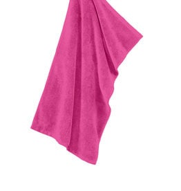 Hot Pink Microfiber Golf Towel