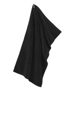 Black Microfiber Golf Towel