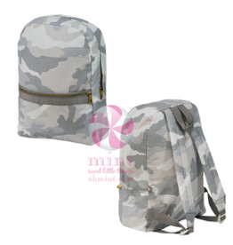 Oh Mint Small Backpack Grey camo