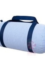 Mint Oh Mint Medium Duffle Navy Seersucker