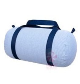 Mint Oh Mint Medium Duffle Navy Seersucker