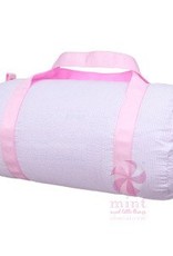 Mint Oh Mint Medium Duffle Pink Seersucker