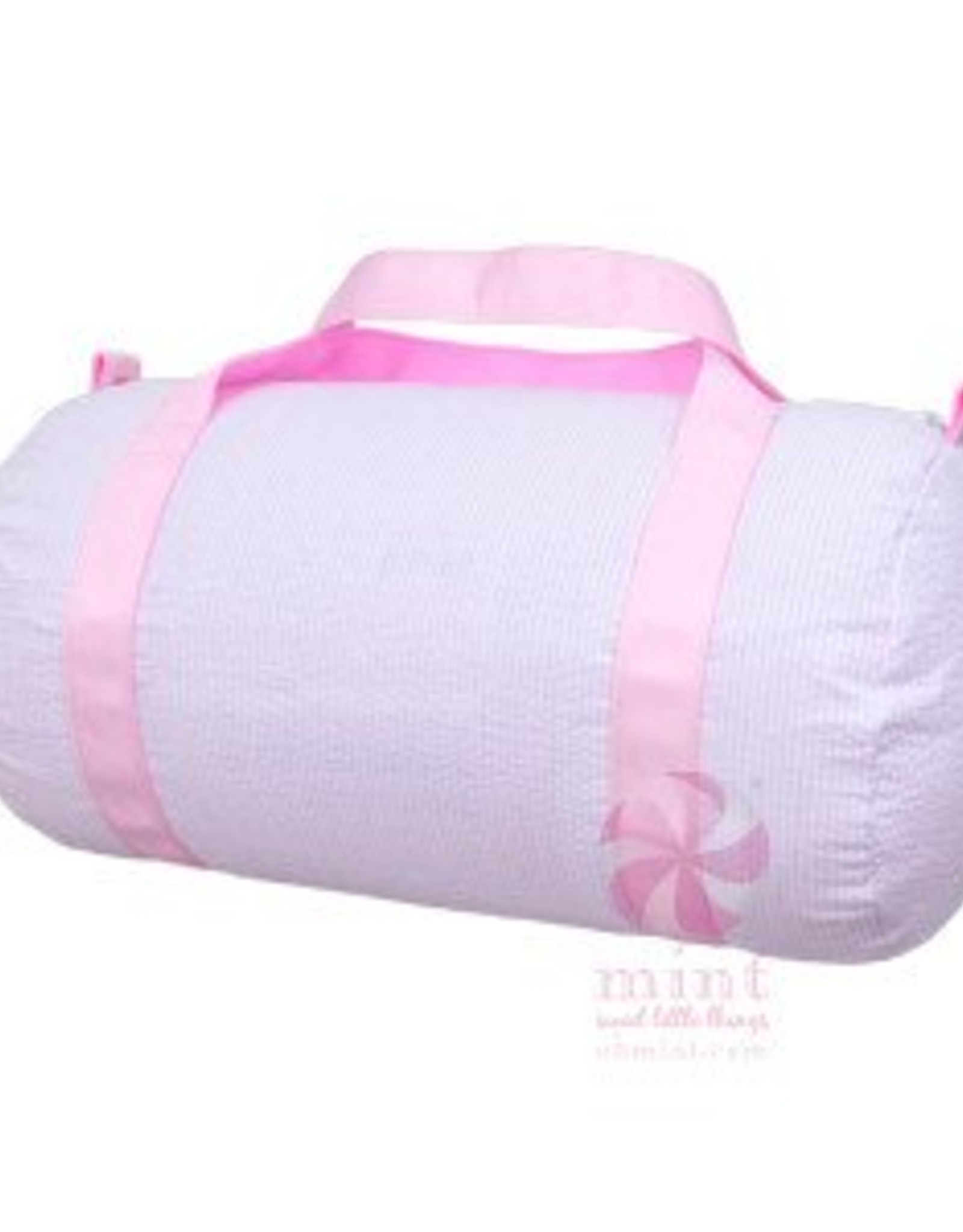 Mint Oh Mint Medium Duffle Pink Seersucker