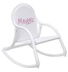 Hoohobbers Hoohobber White Rocking Chair White Mesh