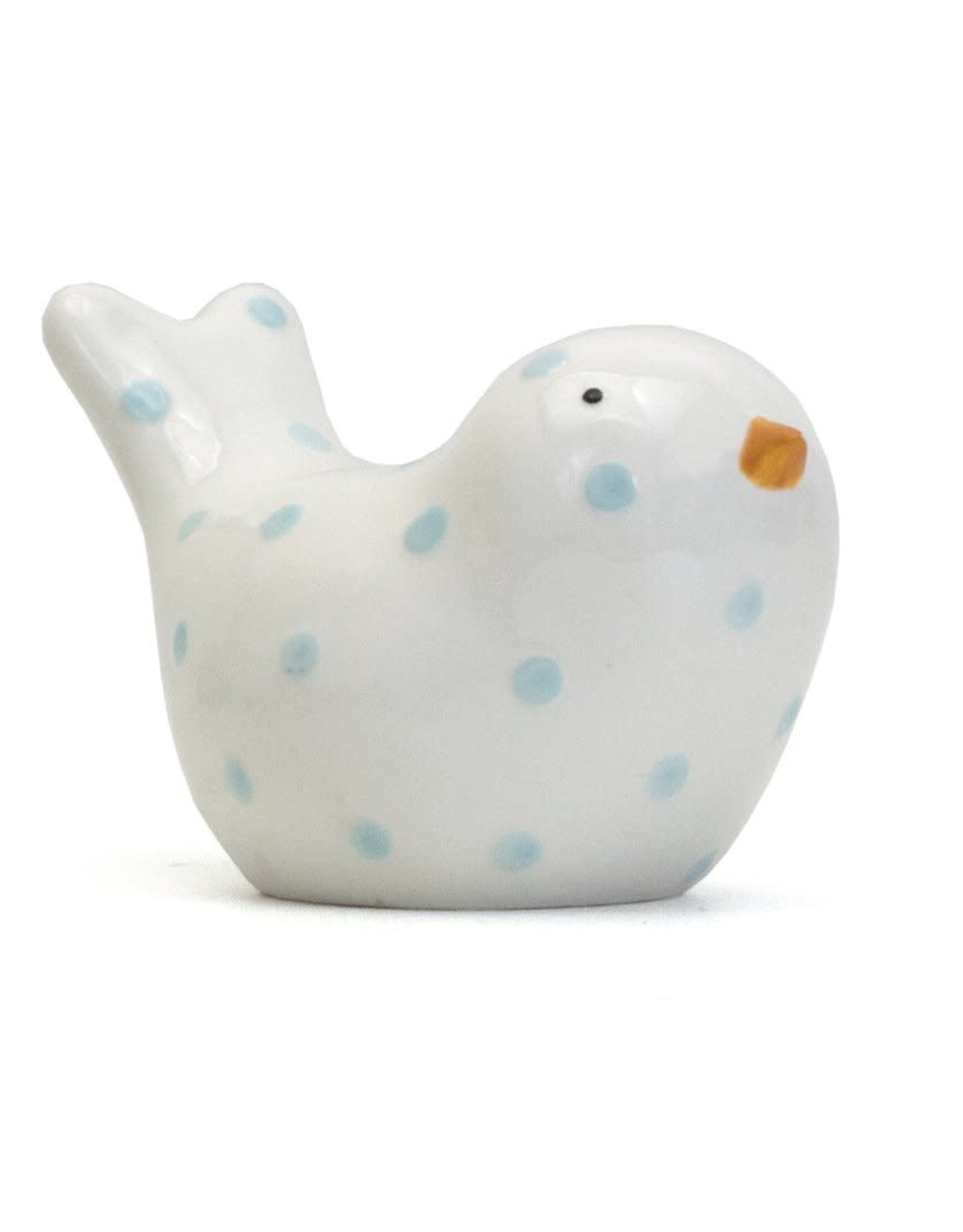 Child to Cherish Blue Dotted Birdie Bank x