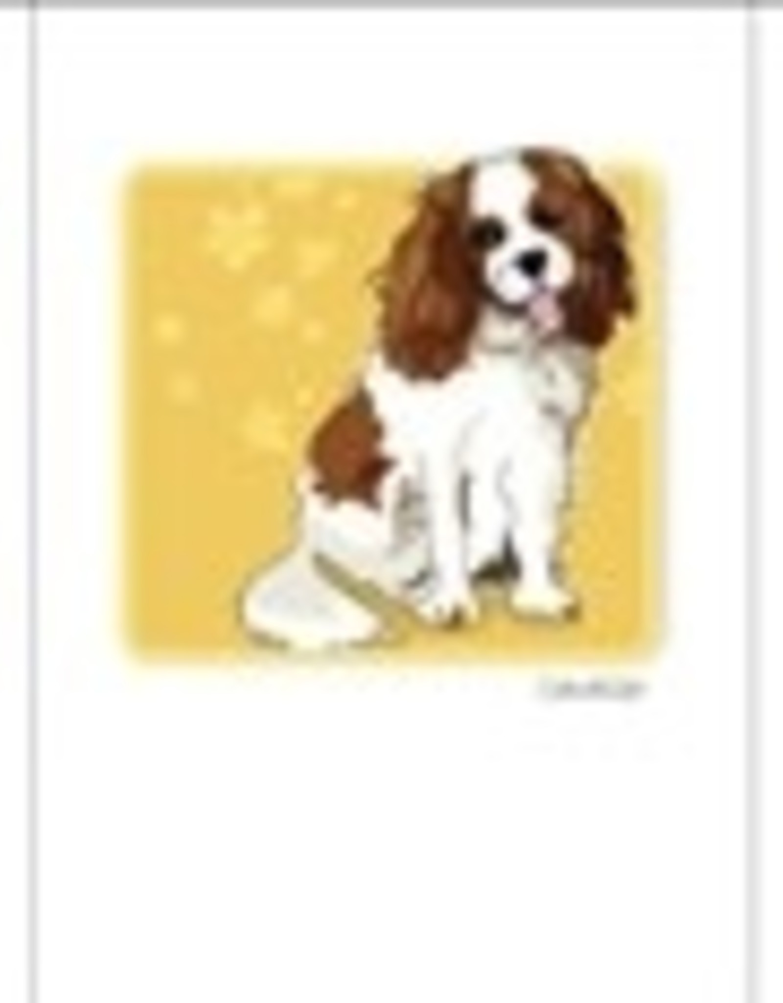 Paper Russells Cavalier Sitting