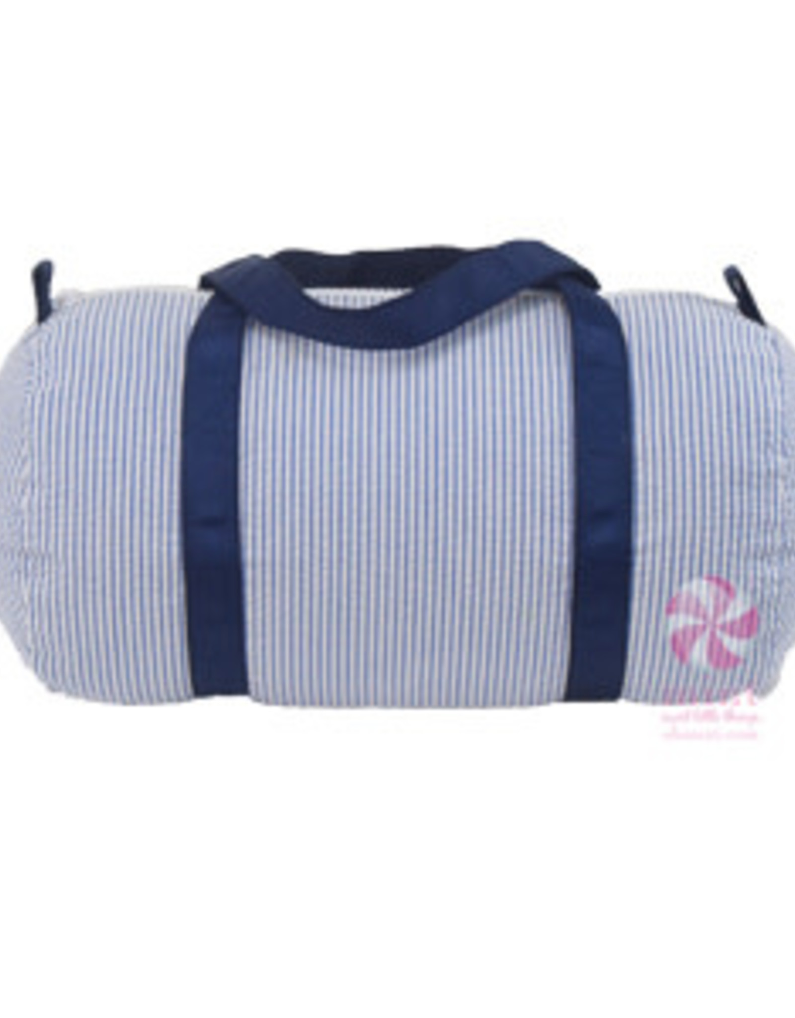 Mint OhMint Baby Duffle Navy Seersucker 13"x11"