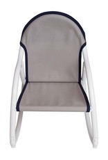 Hoohobbers Hoohobber Rocking Chair Grey Canvas Navy Trim
