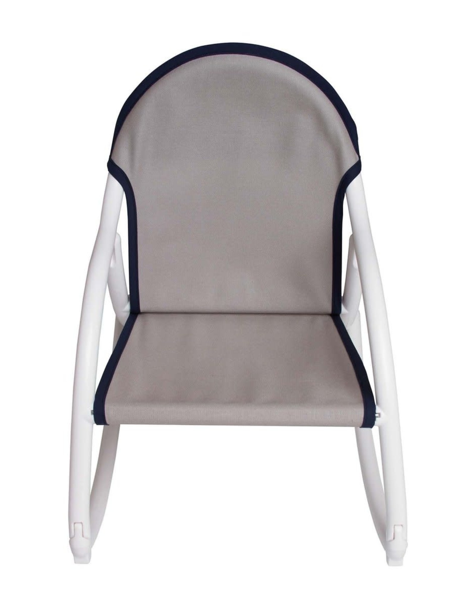Hoohobbers Hoohobber Rocking Chair Grey Canvas Navy Trim