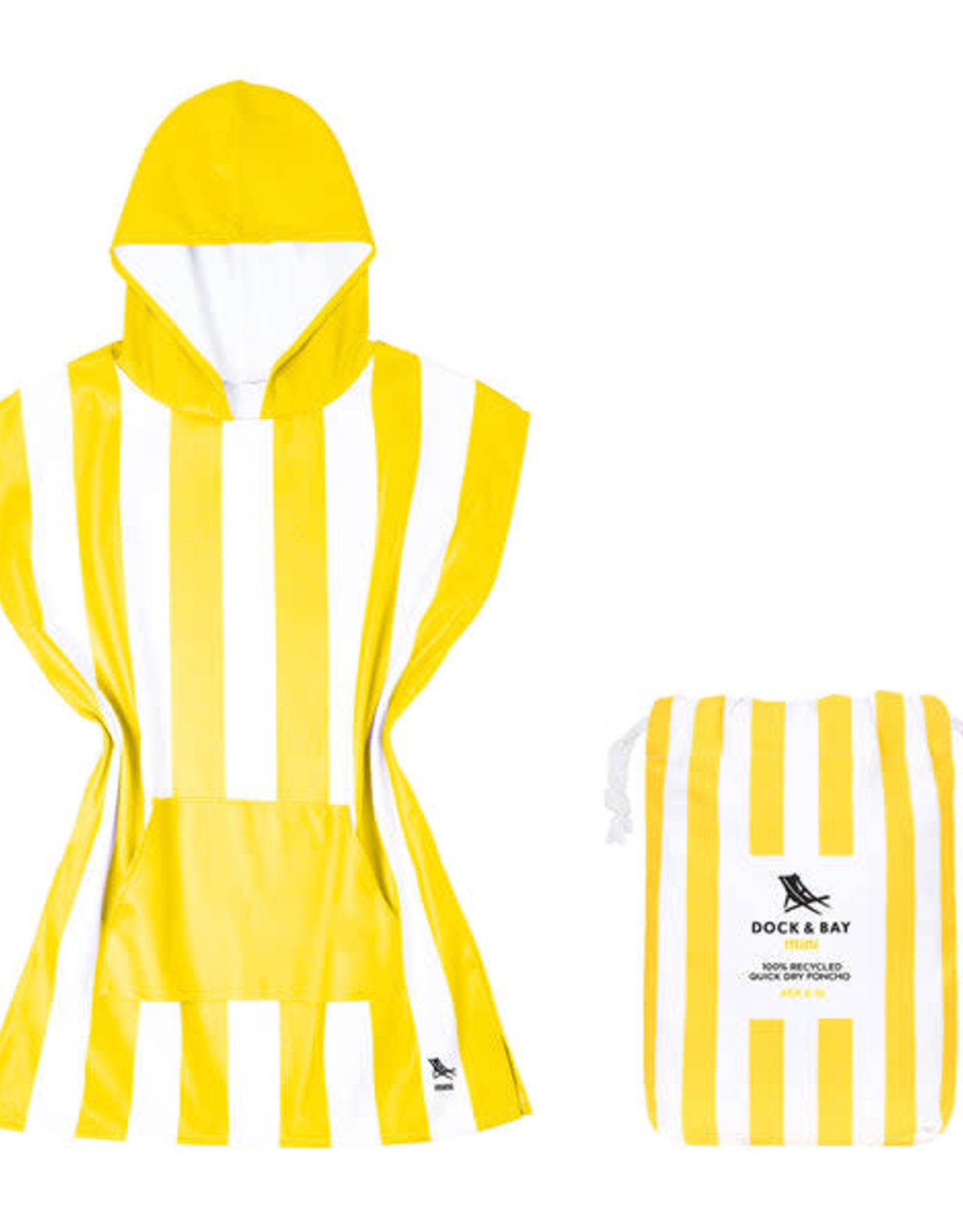Dock & Bay Quick Dry Hooded Towel Yellow