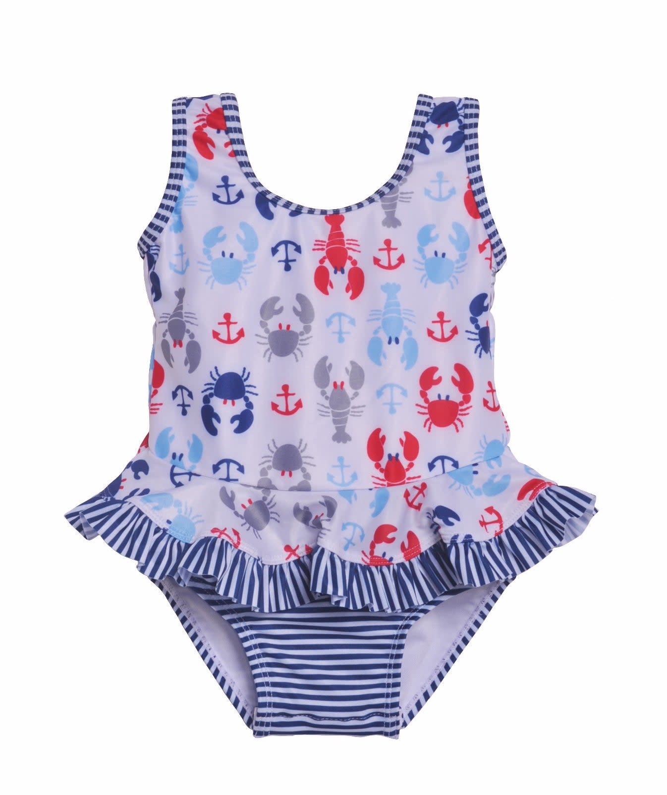 Crabby Lobster Infant Ruffle Swimsuit The Initial Choice