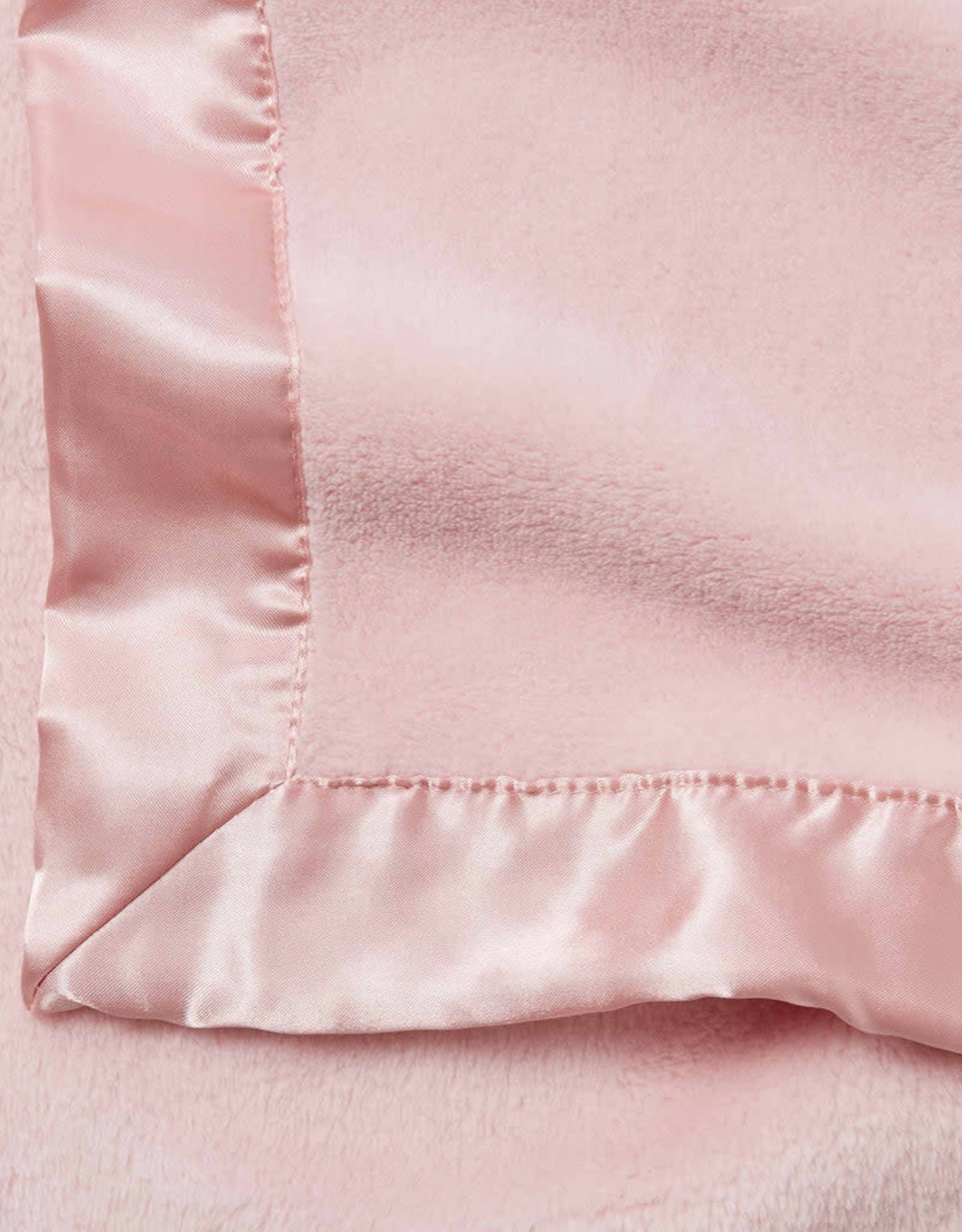 Elegant Baby Fleece Satin Edge Blanket Pink