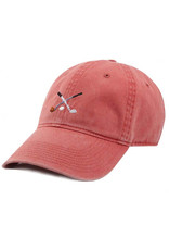 Smather's & Branson Hat Crossed Clubs Nantucket Red