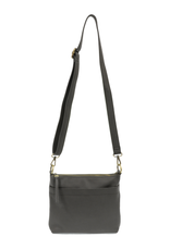 Joy Susan Charcoal Layla Top Zip Crossbody