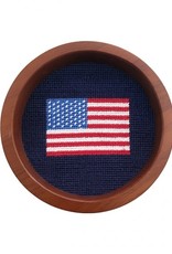 Smather's & Branson American Flag Wine Bottle Coaster