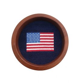 Smather's & Branson American Flag Wine Bottle Coaster