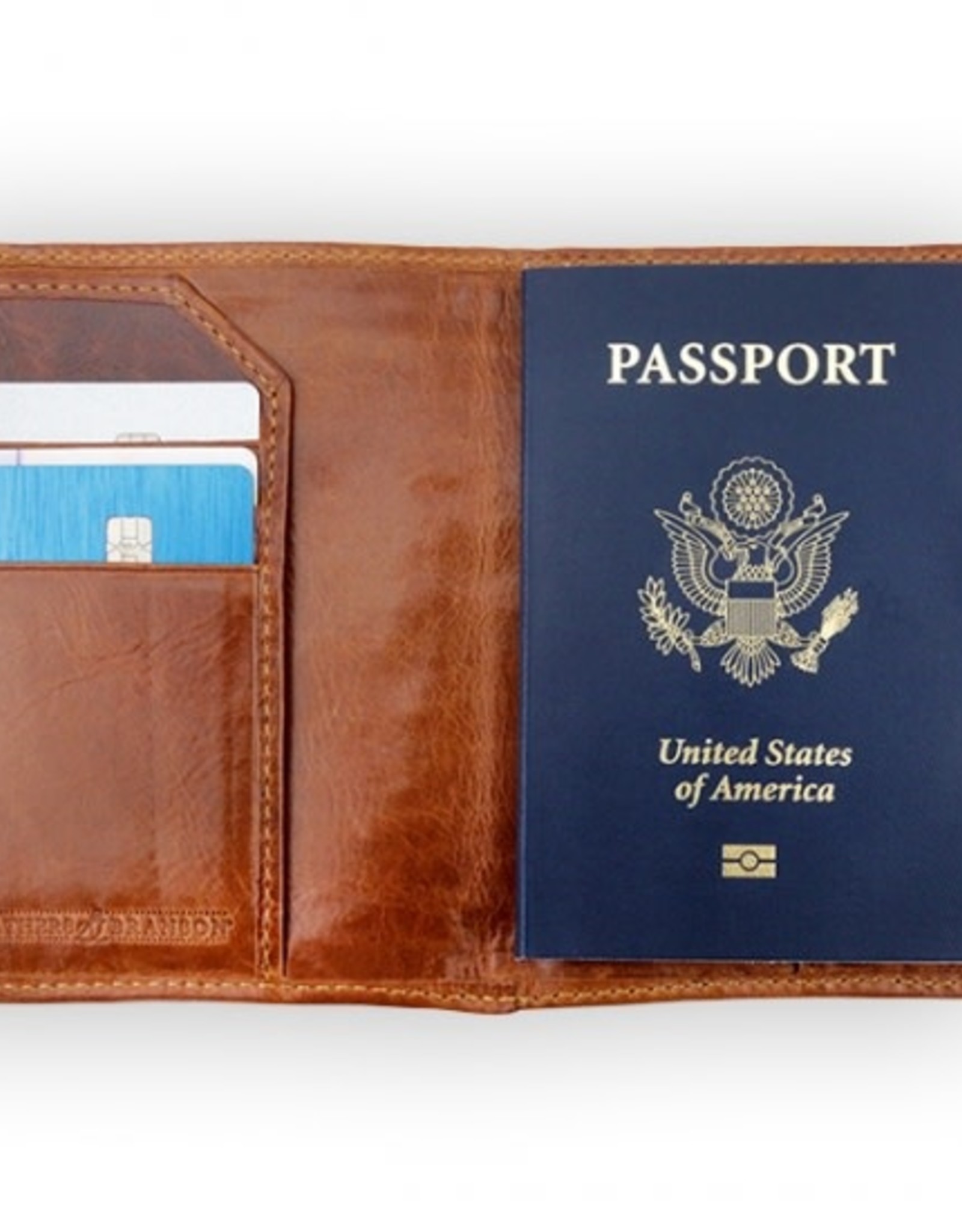 Smather's & Branson Passport Case Bon Voyage