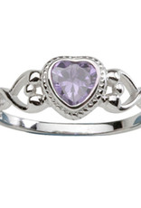 June Sterling Birthstone Baby Ring