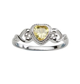 Cherished Moments November Sterling Birthstone Baby Ring