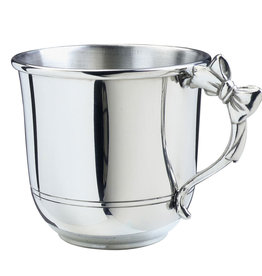 Pewter Baby Cup w/ Bow Handle