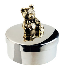 Salisbuy Pewter Teddy Keepsake Box