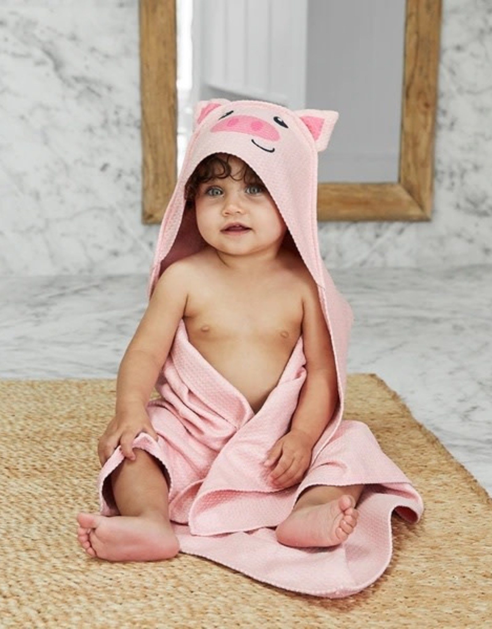 Dock & Bay Pig Hooded Towel