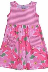 Flap Happy SPF 50 Wild Hibiscus Dahlia Sleeveless Dress