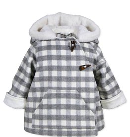 Widgeon Grey Plaid Wrap Jacket