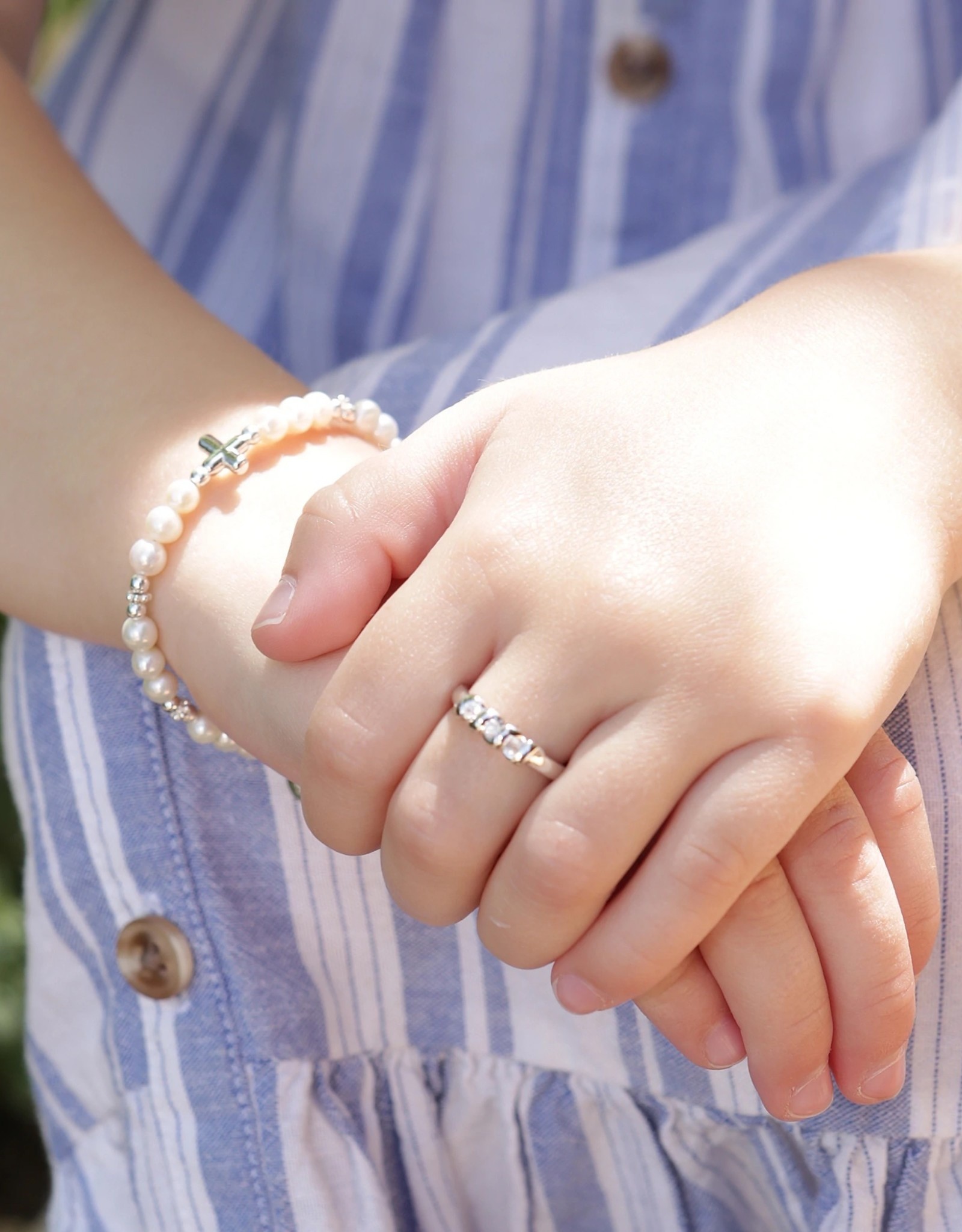 Cherished Moments Emily Sterling Cross Bracelet 1-5yr