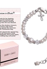 Cherished Moments Baptism to Bride Cross Bracelet