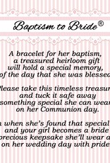 Cherished Moments Baptism to Bride Cross Bracelet