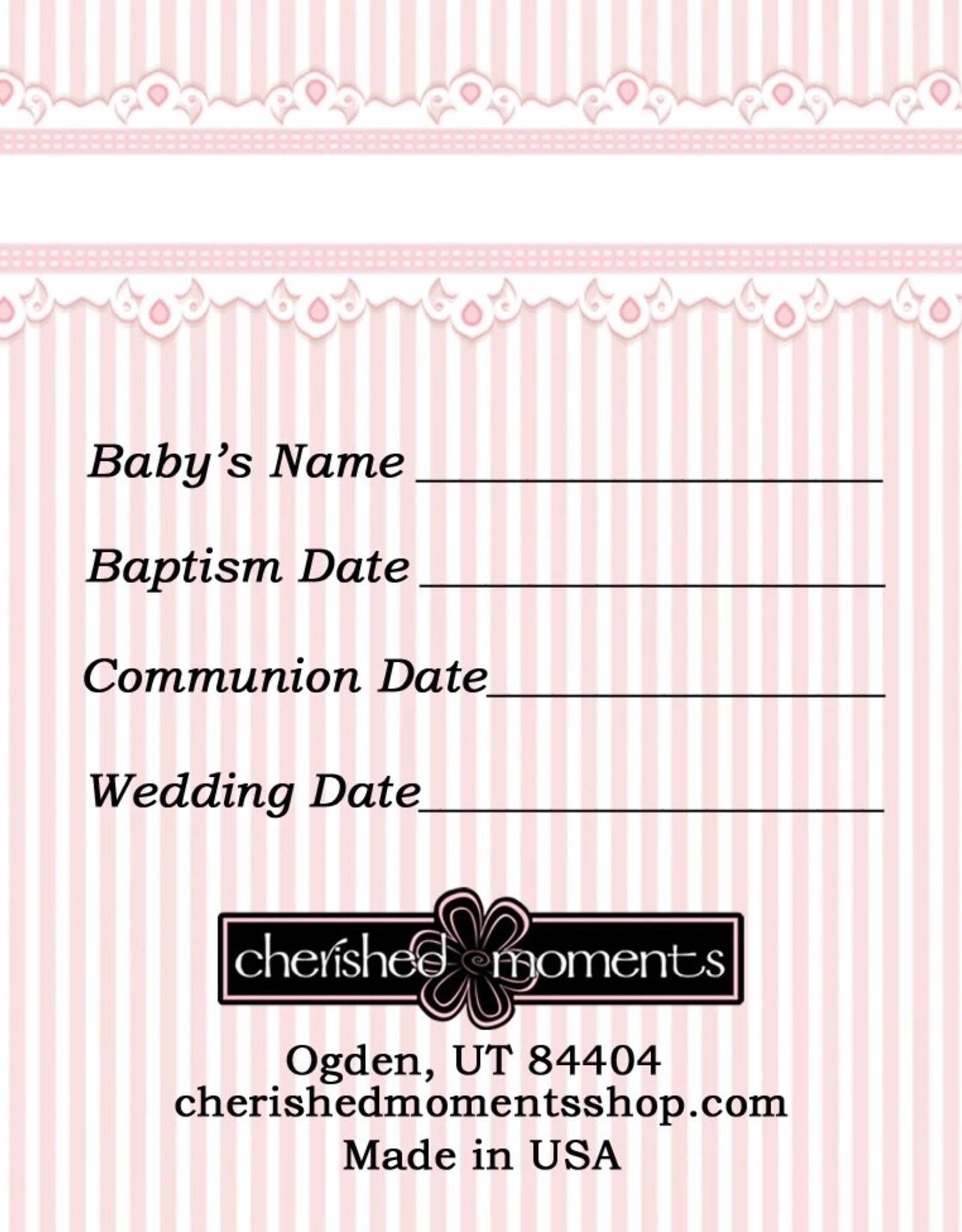 Cherished Moments Baptism to Bride Cross Bracelet